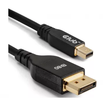 CLUB3D Mini DisplayPort™ į DisplayPort™ dvikryptis VESA DP80 sertifikuotas laidas M/M 1m/3.28ft