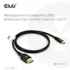 CLUB3D Mini DisplayPort™ į DisplayPort™ dvikryptis VESA DP80 sertifikuotas laidas M/M 1m/3.28ft