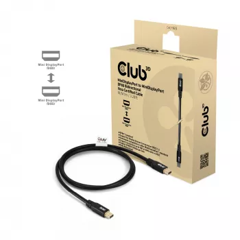 CLUB3D MiniDisplayPort™ į MiniDisplayPort dvipusis VESA DP80 sertifikuotas laidas M/M 1 m / 3,28 pėdos