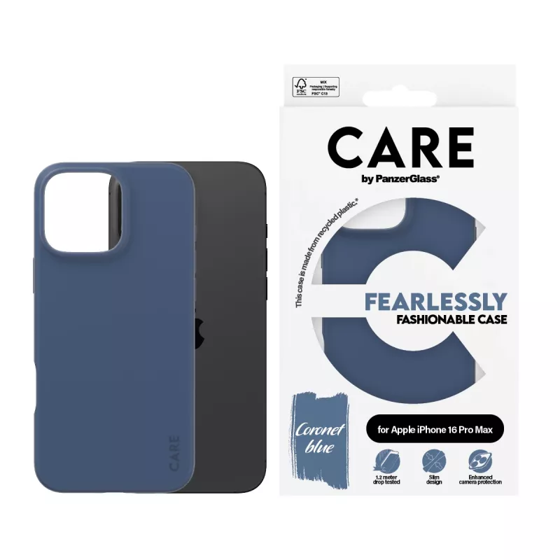 Dėklas PanzerGlass CARE by Fashionable Case Blue iPhone 16 Pro Max Skaidrus