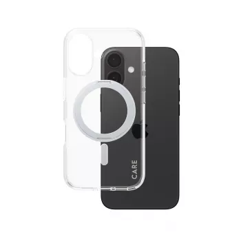 PanzerGlass CARE™ by ® Dėklas Skaidrus su Sidabriniu Atraminiu Stovu ir MagSafe iPhone 16