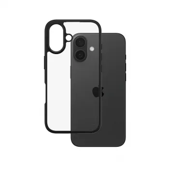 PanzerGlass CARE™ by ® Urban Combat Case permatomas su juodu rėmeliu iPhone 16