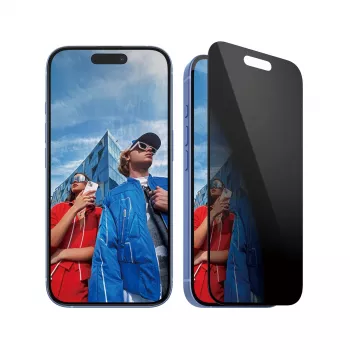 PanzerGlass® Privatumo ekrano apsauga iPhone 16 | 15 | Ultra-Wide Fit su EasyAligner