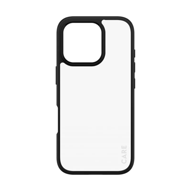 PanzerGlass CARE™ by ® Urban Combat dėklas permatomas su juodu rėmeliu iPhone 16 Pro