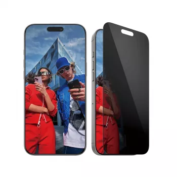 PanzerGlass® Privatumo ekrano apsauga iPhone 16 Pro Max | Ultra-Wide Fit su EasyAligner