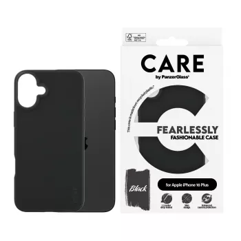 PanzerGlass CARE™ by ® Case Black iPhone 16 Plus, Dėklas, Apple, Apple - iPhone 16 Plus, Juoda