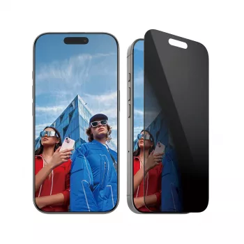 PanzerGlass® privatumo ekrano apsauga iPhone 16 Pro | Ultra-Wide Fit su EasyAligner