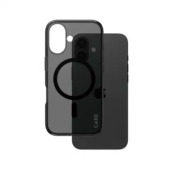 PanzerGlass CARE™ by ® Urban Combat Case Smokey su juodu MagSafe iPhone 16