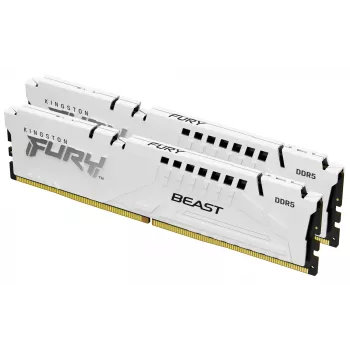 Kingston FURY Beast 32GB (2x16GB) DDR5 6000MT/s CL36 atminties rinkinys baltas EXPO