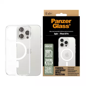 PanzerGlass HardCase permatomas su balta MagSafe iPhone 16 Pro