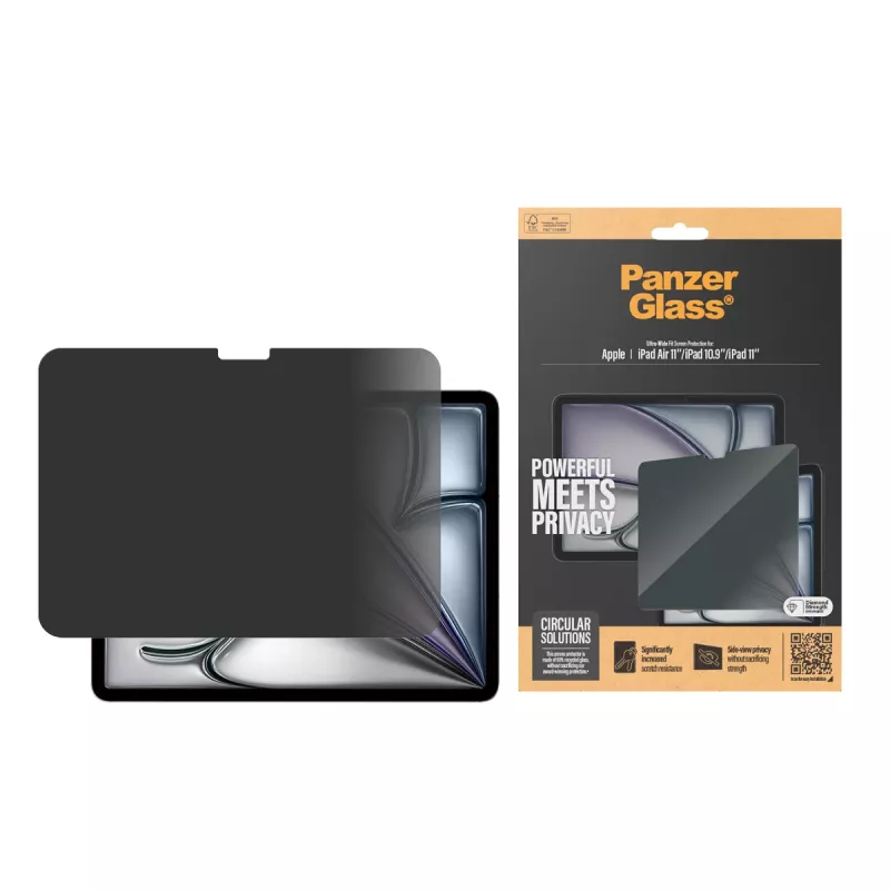 PanzerGlass ® Privatumo ekrano apsauga iPad Air 11'' (2024-2025) | iPad 11 colių (2025) | iPad 10,9'' (2022) | Ultra-Wide Fit