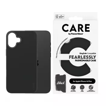 PanzerGlass CARE™ by ® Dėklas Black su MagSafe iPhone 16 Plus, Juodas