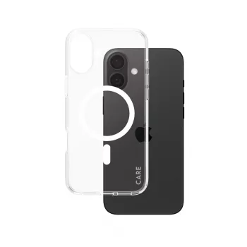 PanzerGlass CARE™ by ® Urban Combat dėklas permatomas su balta MagSafe spalva, iPhone 16 Plus