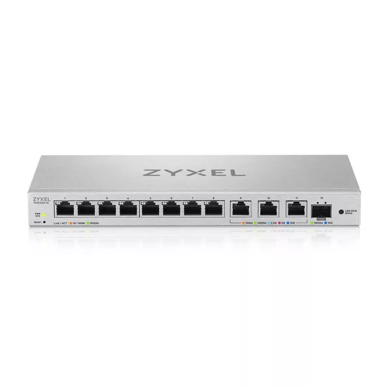 Zyxel XGS1250-12 valdomas L2 10G Ethernet (100/1000/10000) pilkas jungiklis