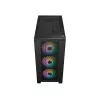 Cooler Master Elite 301 ARGB Mini Tower dėžė, juoda, su langu, 3x 120 mm ARGB ventiliatoriai