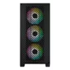 Cooler Master Elite 301 ARGB Mini Tower dėžė, juoda, su langu, 3x 120 mm ARGB ventiliatoriai