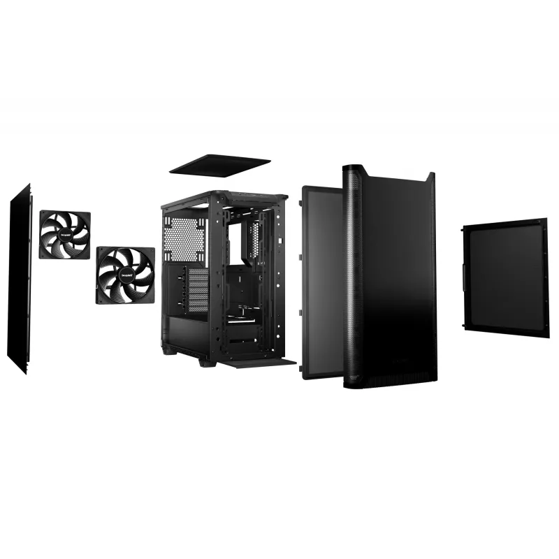Korpusas be quiet! PURE BASE 501 Black Midi Tower (atidaryta pakuotė)