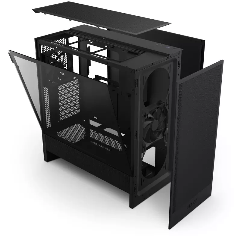 NZXT H5 Flow (2024) Mid Tower ATX korpusas, juodas