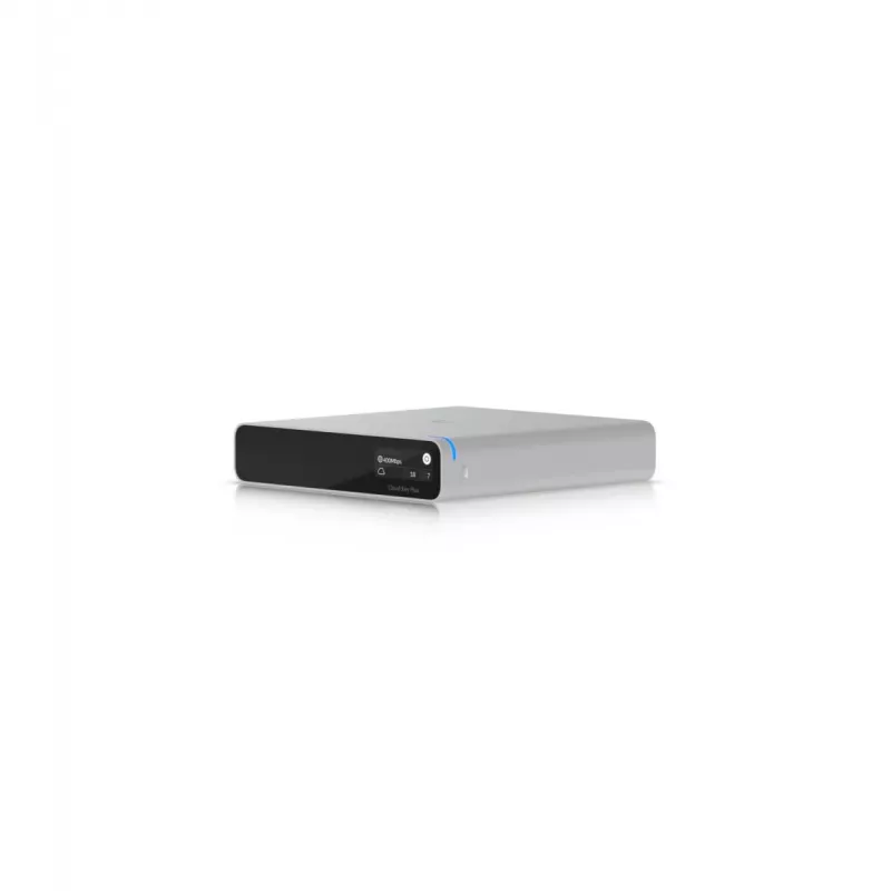 Tinklo valdiklis / šliuzas UBIQUITI CloudKey+ UCK-G2-SSD su 1 TB SSD, 3 GB RAM, OLED ekranu, PoE, Gigabit Ethernet