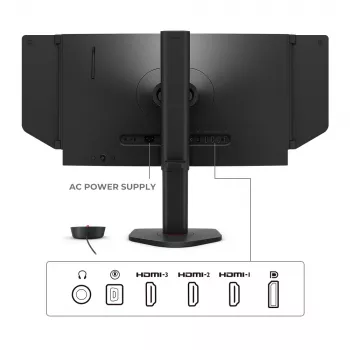 Monitorius ZOWIE XL2566X+ 62,2 cm (24,5 colio) 1920 x 1080 pikselių Full HD juodas