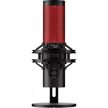 HyperX QuadCast 2 – USB mikrofonas (juodas), podcast mikrofonas, -7.5 dB, 20–20000 Hz, 0.05%, 32 Ω, 24 bit