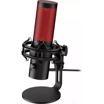 HyperX QuadCast 2 – USB mikrofonas (juodas), podcast mikrofonas, -7.5 dB, 20–20000 Hz, 0.05%, 32 Ω, 24 bit