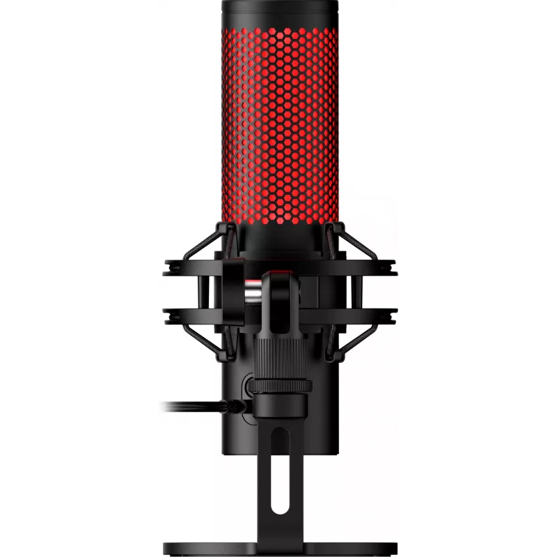 HyperX QuadCast 2 – USB mikrofonas (juodas), podcast mikrofonas, -7.5 dB, 20–20000 Hz, 0.05%, 32 Ω, 24 bit