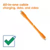 CLUB3D Laidas / Adapteris USB4 Gen 2x2 2 m USB C Oranžinis
