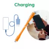 CLUB3D Laidas / Adapteris USB4 Gen 2x2 2 m USB C Oranžinis