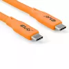 CLUB3D Laidas / Adapteris USB4 Gen 2x2 2 m USB C Oranžinis