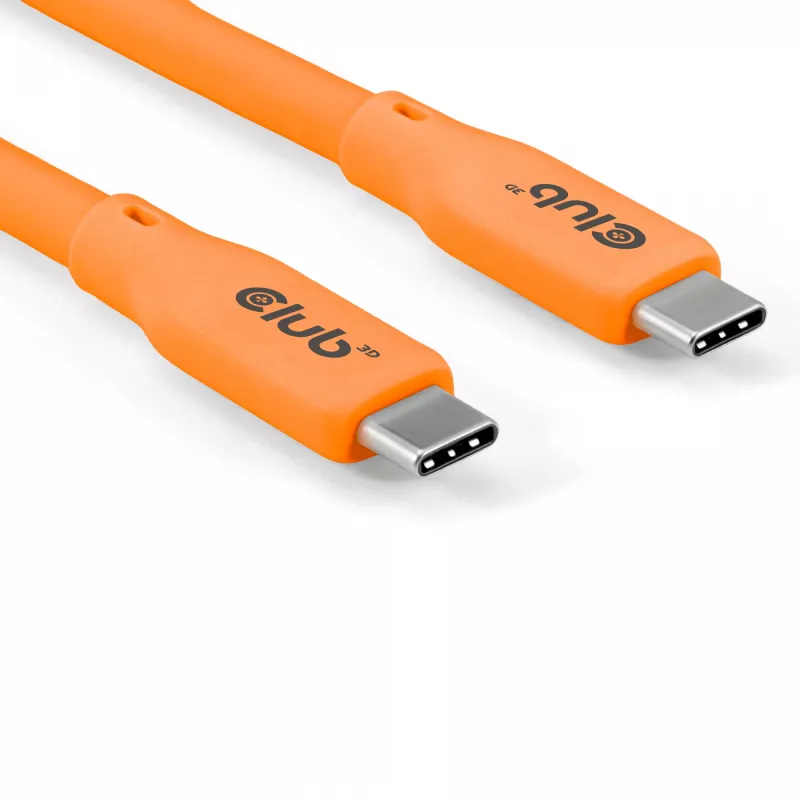 CLUB3D Laidas / Adapteris USB4 Gen 2x2 2 m USB C Oranžinis
