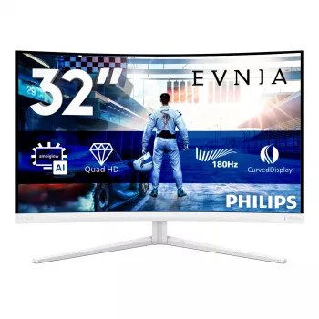 Philips Evnia 5000 32M2C5501/01 monitorius 80 cm (31,5 col.) 2560 x 1440 pikselių QHD LCD baltas