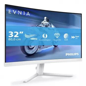 Philips Evnia 5000 32M2C5501/01 monitorius 80 cm (31,5 col.) 2560 x 1440 pikselių QHD LCD baltas