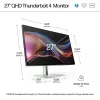 HP Series 7 Pro 27 colio QHD Thunderbolt 4 monitorius - 727pu