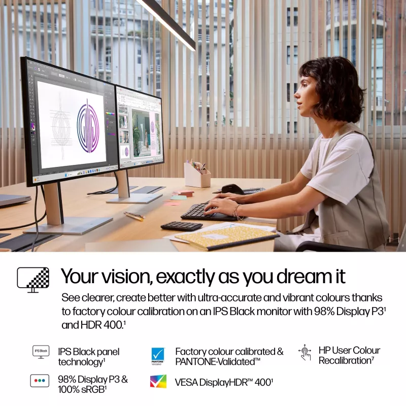 HP Series 7 Pro 27 colio QHD Thunderbolt 4 monitorius - 727pu