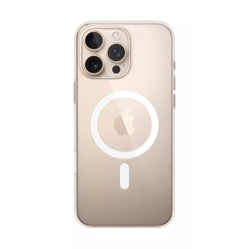 Apple Clear Case su MagSafe, iPhone 16 Pro Max, permatomas