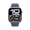 APPLE Watch Series 10 GPS + Cellular 46mm sidabrinis aliuminio korpusas su denimo sportine juosta M/L