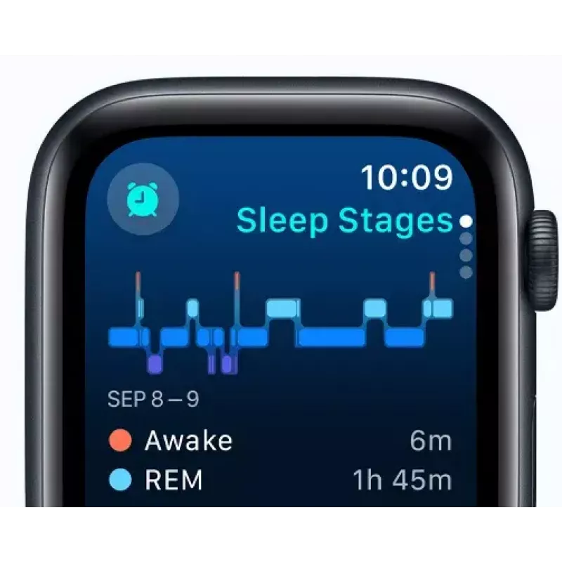 Išmanusis laikrodis Apple Watch SE GPS 44mm Midnight Aluminium Case Black