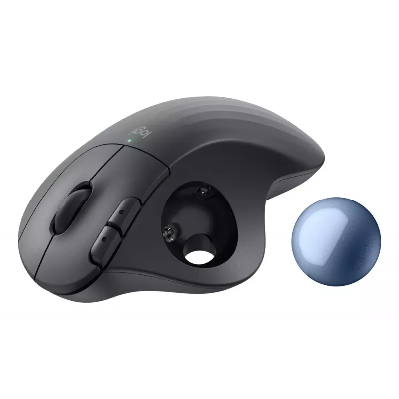 LOGITECH Ergo M575s Belaidė valdymo rutulio pelė - Graphite+Blue Ball