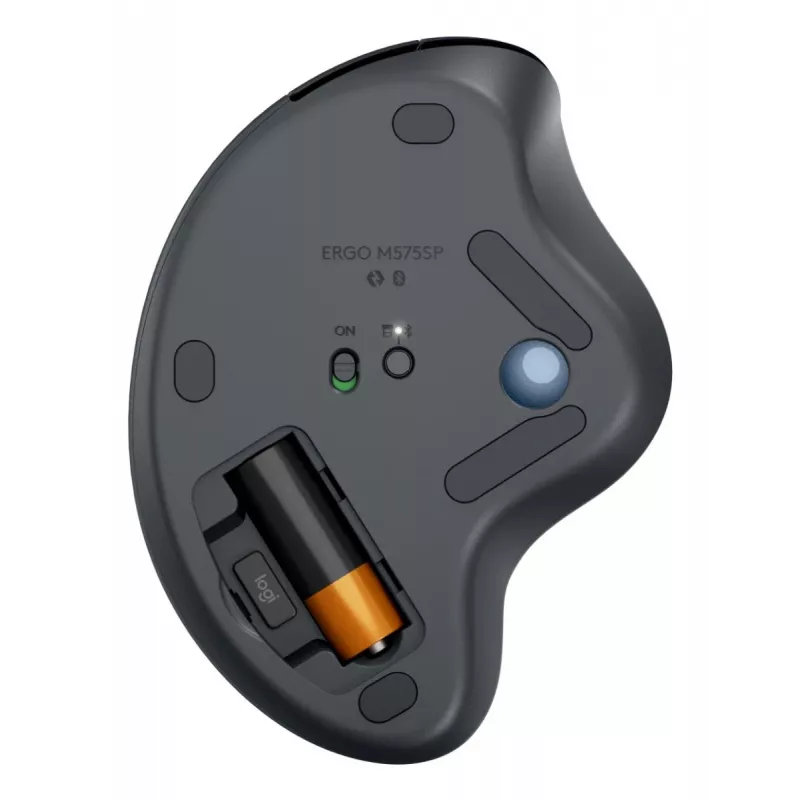 LOGITECH Ergo M575s Belaidė valdymo rutulio pelė - Graphite+Blue Ball