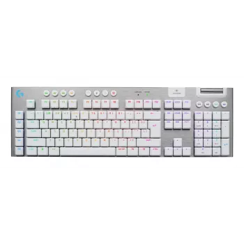 Logitech G G915 X LIGHTSPEED klaviatūra, žaidimų, USB, RF belaidė, Bluetooth, QWERTY US International, balta
