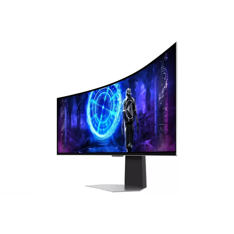 Samsung G95SD monitorius 124.5 cm (49 col.) 5120 x 1440 pikselių Dual QHD OLED sidabrinis