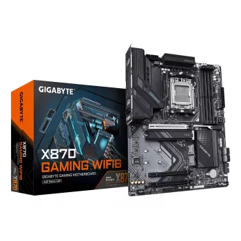 Motininė plokštė GIGABYTE X870 GAMING WIFI6 ATX, AMD X870, lizdas AM5, DDR5, 4x DIMM, iki 256 GB, Wi-Fi 6, 2.5Gb LAN