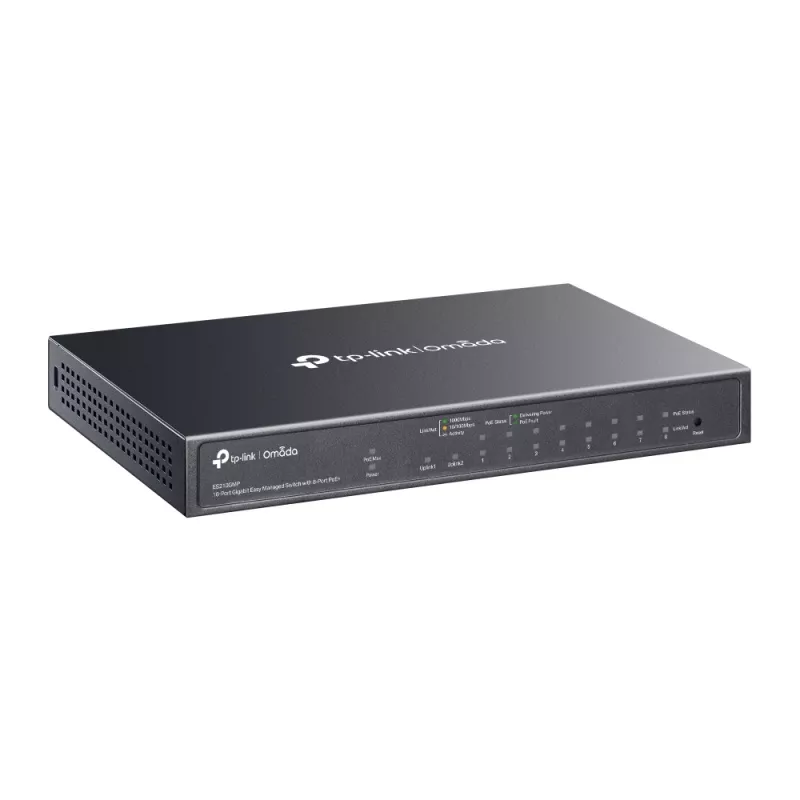 Valdomas jungiklis TP-Link Omada ES210GMP 10 prievadų Gigabit Ethernet PoE