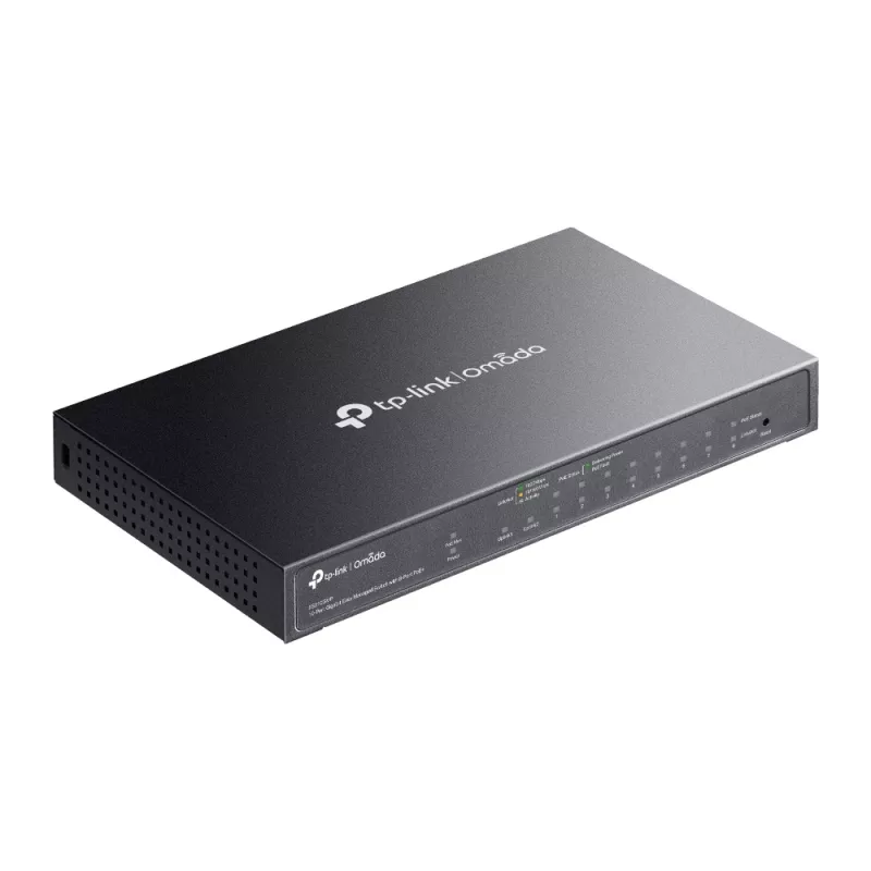 Valdomas jungiklis TP-Link Omada ES210GMP 10 prievadų Gigabit Ethernet PoE