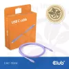 USB-C laidas CLUB3D CAC-3004 2m Violetinis