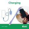 USB-C laidas CLUB3D CAC-3004 2m Violetinis