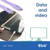 USB-C laidas CLUB3D CAC-3004 2m Violetinis