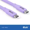USB-C laidas CLUB3D CAC-3004 2m Violetinis