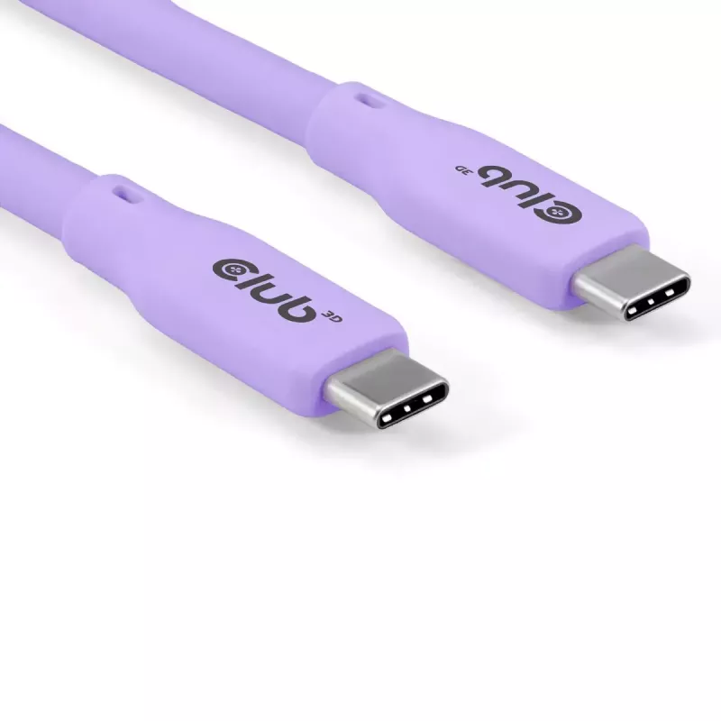 USB-C laidas CLUB3D CAC-3004 2m Violetinis